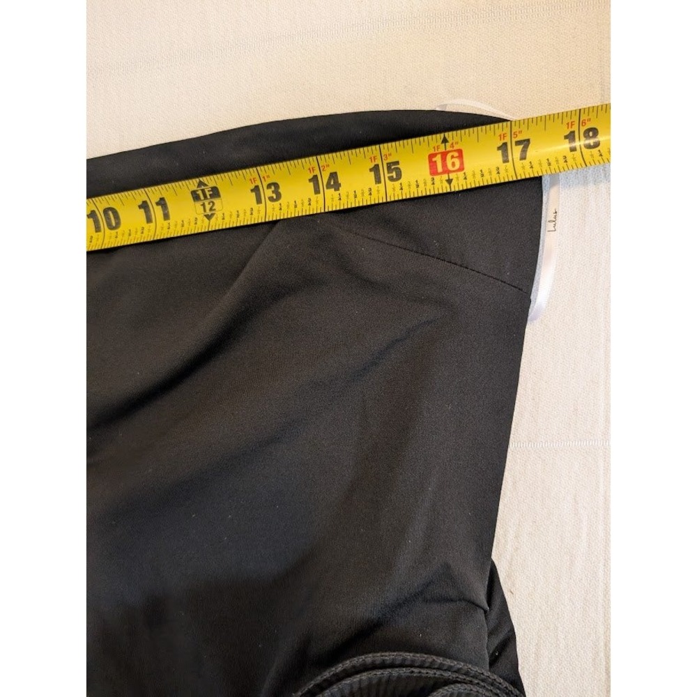 Lulus Black Strapless Dress Rosette Mini Dress Bodycon Party Cocktail‎ XL New - Picture 6 of 8